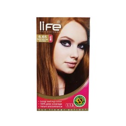 کیت رنگ موی لایف شماره 6.65 | رنگ موی بلوند شکلاتی تیره - کج جعبه