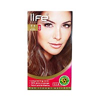 کیت رنگ موی لایف شماره 7.1 | رنگ موی بلوند خاکستری - کج جعبه
