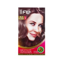 کیت رنگ موی لایف شماره 8.2 | رنگ موی بلوند دودی روشن - کج جعبه