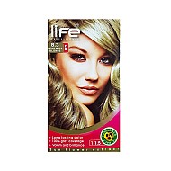 کیت رنگ موی لایف شماره 8.3 | رنگ موی بلوند زیتونی روشن - کج جعبه