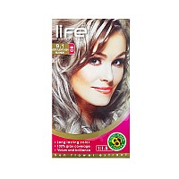 کیت رنگ موی لایف شماره 9.1 | رنگ موی بلوند خاکستری خیلی روشن - کج جعبه