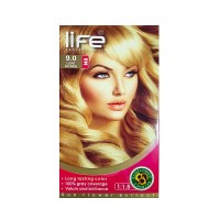 کیت رنگ موی لایف شماره 9 | رنگ موی بلوند روشن - کج جعبه