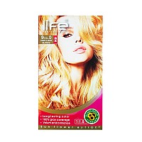 کیت رنگ موی لایف شماره 9.1/2 | رنگ موی بلوند خیلی روشن - کج جعبه