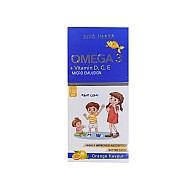 شربت امگا 3 بدون جیوه مانا فارمد | امگا بدون جیوه با ویتامین سی، ای و د3