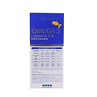 شربت امگا 3 بدون جیوه مانا فارمد | امگا بدون جیوه با ویتامین سی، ای و د3