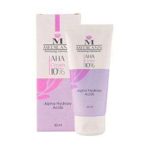 کرم لایه بردار AHA ده درصد مدیلن ۵۰ میلی لیتر |  مناسب انواع پوست