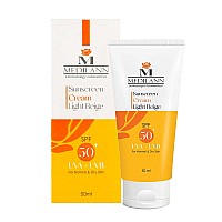 کرم ضد آفتاب رنگی SPF50 مدیلن | بژ روشن  50 میلی لیتر