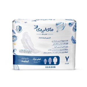 نوار بهداشتی همیشه خشک خیلی بزرگ مای لیدی | نوار بهداشتی بالدار خیلی نازک 7 عددی