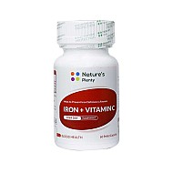 کپسول آیرون پلاس ویتامین ث نیچرز پلنتی | برای رفع کم خونی 