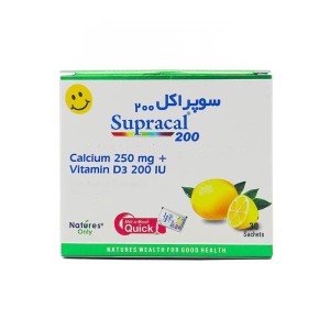 ساشه سوپراکل 200 نیچرز اونلی 30 عددی | تقویت استخوان با کمک کلسیم و ویتامین د3