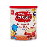 سرلاک گندم و خرما به همراه شیر نستله | 7 ماهگی به بعد