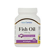 سافت ژل روغن ماهی 1000 نیوسنتری | حاوی امگا 3 برای سلامت مغز و قلب