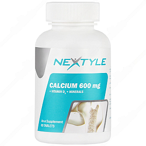 قرص کلسیم 600 نکستایل 60 عددی | با ویتامین دی، زینک و منیزیم برای سلامت استخوان و مفاصل