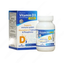 ویتامین د3 1000 او پی دی فارما 60 عددی 