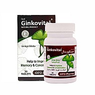قرص جینکوویتال او پی دی فارما | کمک به تقویت حافظه و تمرکز