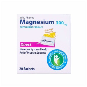 ساشه منیزیم 300 او پی دی فارما | کمک به سلامت سیستم عصبی عضلانی