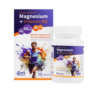 قرص منیزیم ب6 او پی دی فارما | کمک به سلامت سیستم عصبی عضلانی بدن