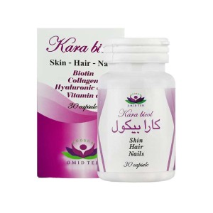 کپسول کارابیکول امید طب | حاوی کلاژن، هیالورونیک اسید و بیوتین و ویتامین ث