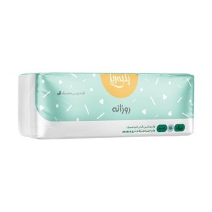 نوار بهداشتی روزانه بزرگ پنبه ریز 10 عددی | بالدار، ضخیم با جذب بسیار بالا و مشبک