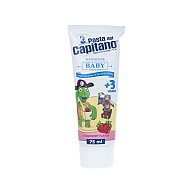 خمیردندان کودک پاستا دل کاپیتانو 75 میلی | خمیر دندان کودکان بالای 3 سال توت فرنگی