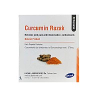 کپسول کورکومین رازک 30 عددی | عصاره زردچوبه برای بهبود درد و التهاب مفاصل