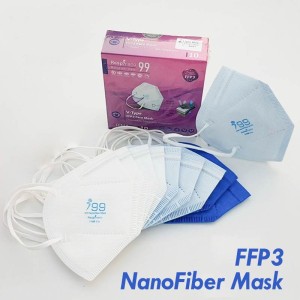 ماسک ffp3 رسپی نانو ریما 10 عددی | محافظت ۹۹ درصدی از انواع ذرات معلق 0/3 میکرون