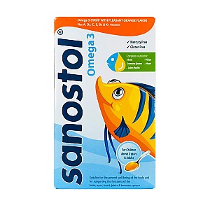 شربت سانستول امگا 3 | امگا 3 بدون جیوه برای کودکان و بزرگسالان