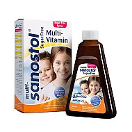 شربت مولتی سانستول بدون قند 155 میلی | مولتی ویتامین کودک و بزرگسال