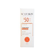 کرم ضد آفتاب بی رنگ اسکن اسکین 40 میلی | مناسب برای پوست خشک با SPF50