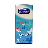 نوار بهداشتی روزانه نرمال سپتونا | 20 عدد | قدرت جذب بالا و مناسب استفاده روزانه