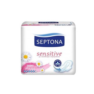 نوار بهداشتی حساس سوپر سپتونا 8 عددی | قدرت جذب بالا و ضد حساسیت