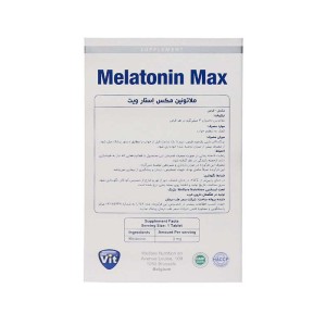 قرص ملاتونین مکس استارویت | حاوی ملاتونین 3 میلی گرم برای تنظیم خواب