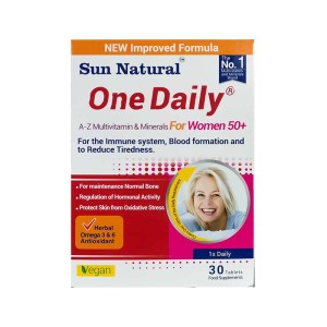 قرص وان دیلی بانوان بالای 50 سال سان نچرال | مولتی ویتامین خانم های بیش از 50 سال