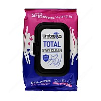 دستمال مرطوب خوشبو کننده بدن توتال آمبرلا بسته 50 عددی | رطوبت رسان و خوشبو کننده
