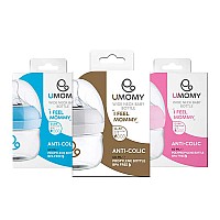 شیشه شیر پروپیلن دهانه عریض یومامی 60 میل | آنتی کولیک برای نوزادان 0 تا 6 ماه