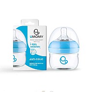 شیشه شیر پروپیلن دهانه عریض یومامی 60 میل | آنتی کولیک برای نوزادان 0 تا 6 ماه