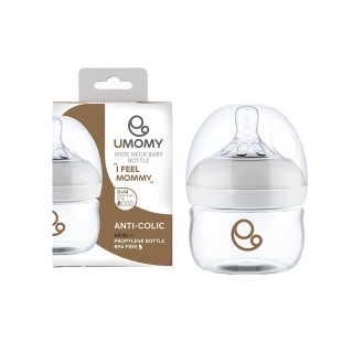 شیشه شیر پروپیلن دهانه عریض یومامی 60 میل سفید