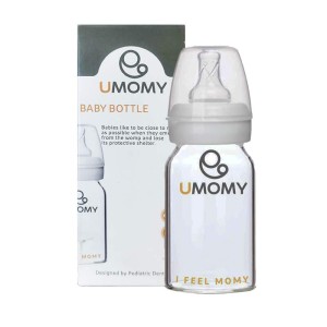 شیشه شیر کلاسیک پیرکس یومامی 6 تا 12 ماه | گنجایش 120 میل و بدون BPA