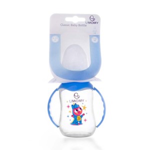 شیشه شیر دسته دار یومامی | سرشیشه ارتودنسی برای 6 تا 12 ماهگی گنجایش 150 میل