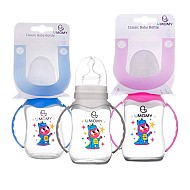 شیشه شیر دسته دار یومامی | سرشیشه ارتودنسی برای 6 تا 12 ماهگی گنجایش 150 میل