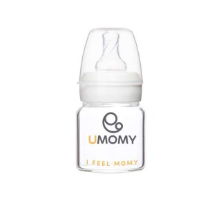 شیشه شیر پیرکس دهانه کلاسیک یومامی 0 تا 6 ماه 60 میل سفید