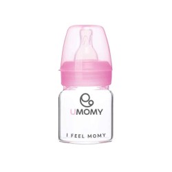 شیشه شیر پیرکس دهانه کلاسیک یومامی 0 تا 6 ماه 60 میل صورتی