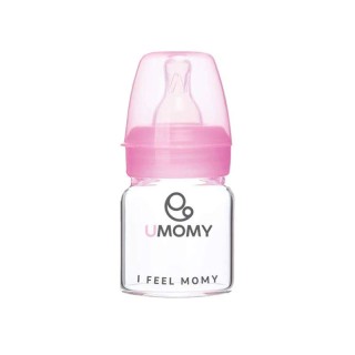 شیشه شیر پیرکس دهانه کلاسیک یومامی 0 تا 6 ماه 60 میل صورتی