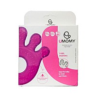 دندانگیر سیلیکونی مایع دار یومامی صورتی