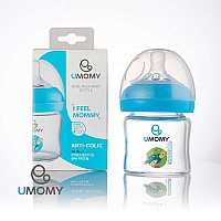 شیشه شیر پیرکس دهانه عریض یومامی 90 میل | آنتی کولیک برای 0 تا 6 ماه