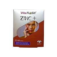 قرص زینک پلاس ویتافلش 60 عددی | حفظ سلامت پوست مو و ناخن