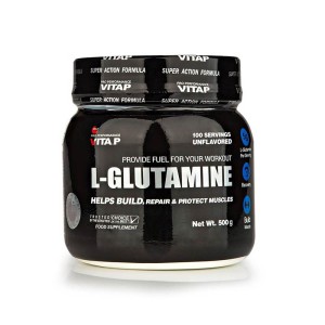 پودر ال گلوتامین ویتاپی 500 گرم | کمک به ساخت عضلات و ریکاوری عضلات