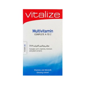 قرص مولتی ویتامین ای تو زد ویتالایز 30 عددی | مولتی ویتامین کامل