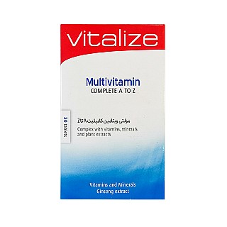 قرص مولتی ویتامین ای تو زد ویتالایز 30 عددی | مولتی ویتامین کامل