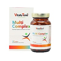 سافت ژل مولتی کمپلکس ویتالی تون | 60 عددی | ترکیب کامل از ویتامین ها و مواد معدنی